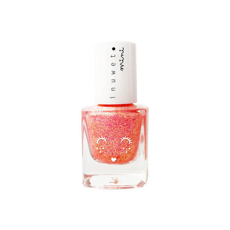 Esmalte de uñas infantil al agua con aroma de fresa, Rose Plum, Inuwet mini, 5 ml