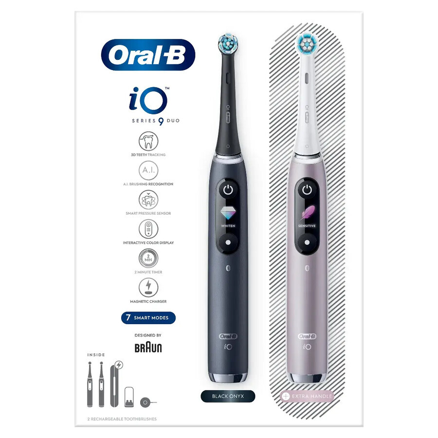 Brosse à dents électrique Oral B iO Series 9 Duo Black&Rose