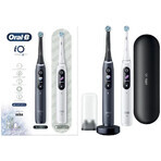 Oral B EK Duo iO Series 8 Black&White + suport periuță de dinți + geantă de călătorie