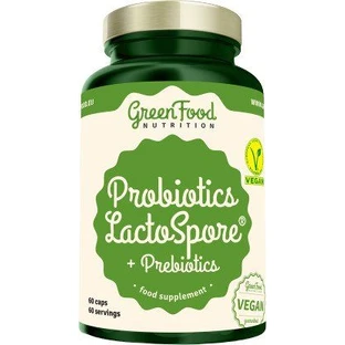 GreenFood Nutrition Probiotic LactoSpore® Probiotika + Präbiotika 60 Kapseln