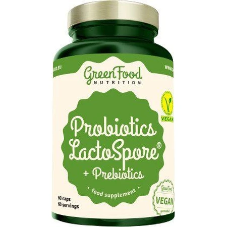 GreenFood Nutrition Probiotic LactoSpore® Probiotika + Präbiotika 60 Kapseln