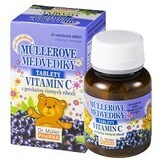 Dr.Muller Müller Müller's Teddy Bears® with blackcurrant flavor and vitamin C 45 tablets