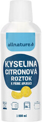 Allnature Zitronens&#228;ure L&#246;sung 1000 ml