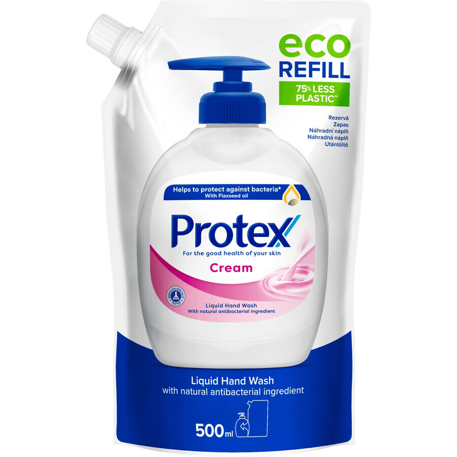 Protex Cream Flüssigseife mit natürlichem antibakteriellem Schutz 500 ml Nachfüllpackung