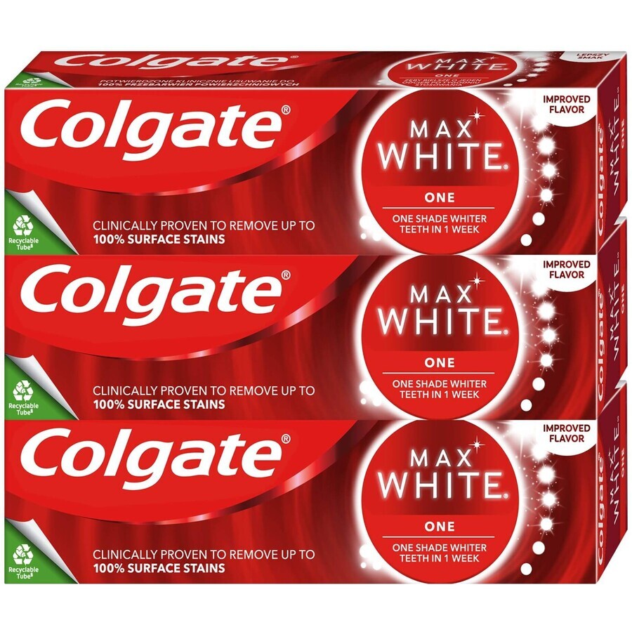 Colgate Max White One Sensational Mint Zahnpasta 3 x 75 ml