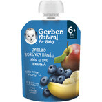 Gerber Natural apple, blueberry and banana bag 6m+ 90 g