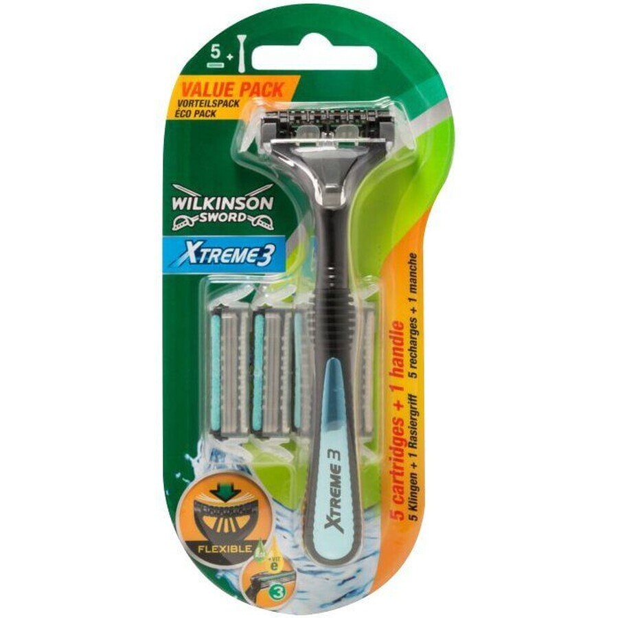 Wilkinson Sword Wilkinson Sword Xtreme3 Hybrid-Rasierer + 5 Ersatzköpfe