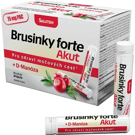 Salutem Cranberry forte Akut 1500 mg + D-Mannose 2000 mg 10 phials