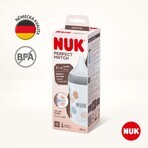 Nuk Perfect Match bottle with temperature control, gray 260 ml