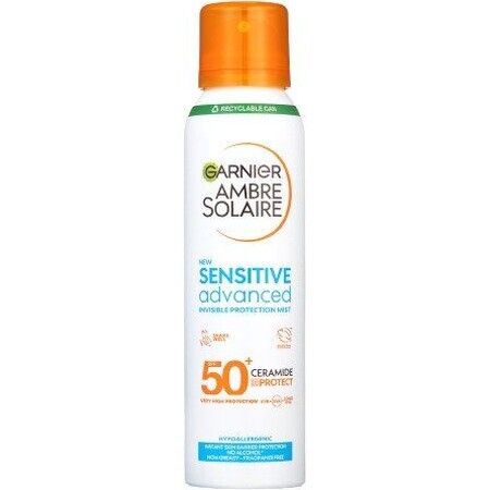 Garnier Ambre Solaire Solaire Sensitive Advanced Protective Mist, very high protection, slightly sensitive skin, SPF 50+, 150 ml