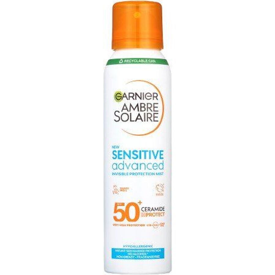 Garnier Ambre Solaire Solaire Sensitive Advanced Protective Mist, very high protection, slightly sensitive skin, SPF 50+, 150 ml