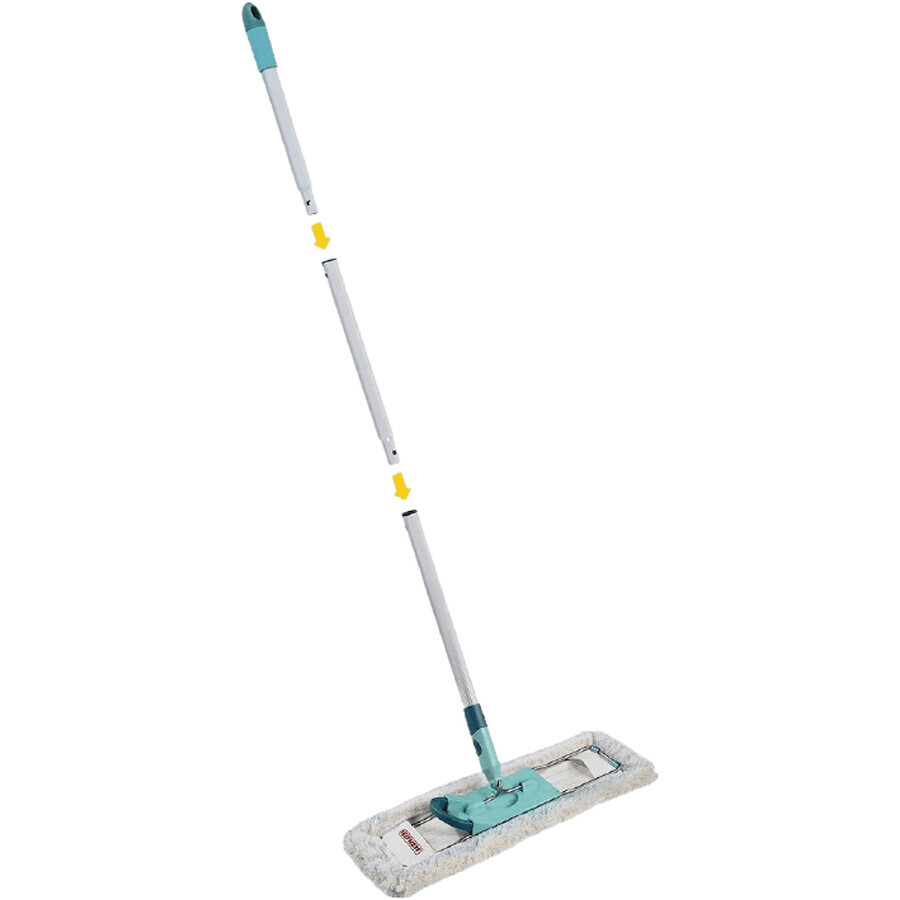 Leifheit Profi Profi Mop + Profi Eimer Set mit Beinpresse mit Rädern 2 Stück