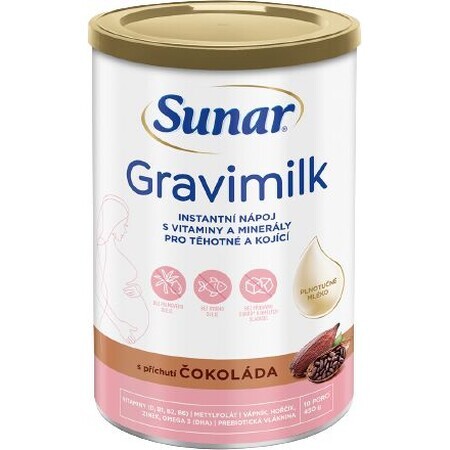 Sunar Gravimilk al cioccolato Gravimilk per donne in gravidanza e in allattamento 450 g