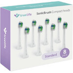 TrueLife SonicBrush SonicBrush Compact Heads White Testina di ricambio standard 8 pz.