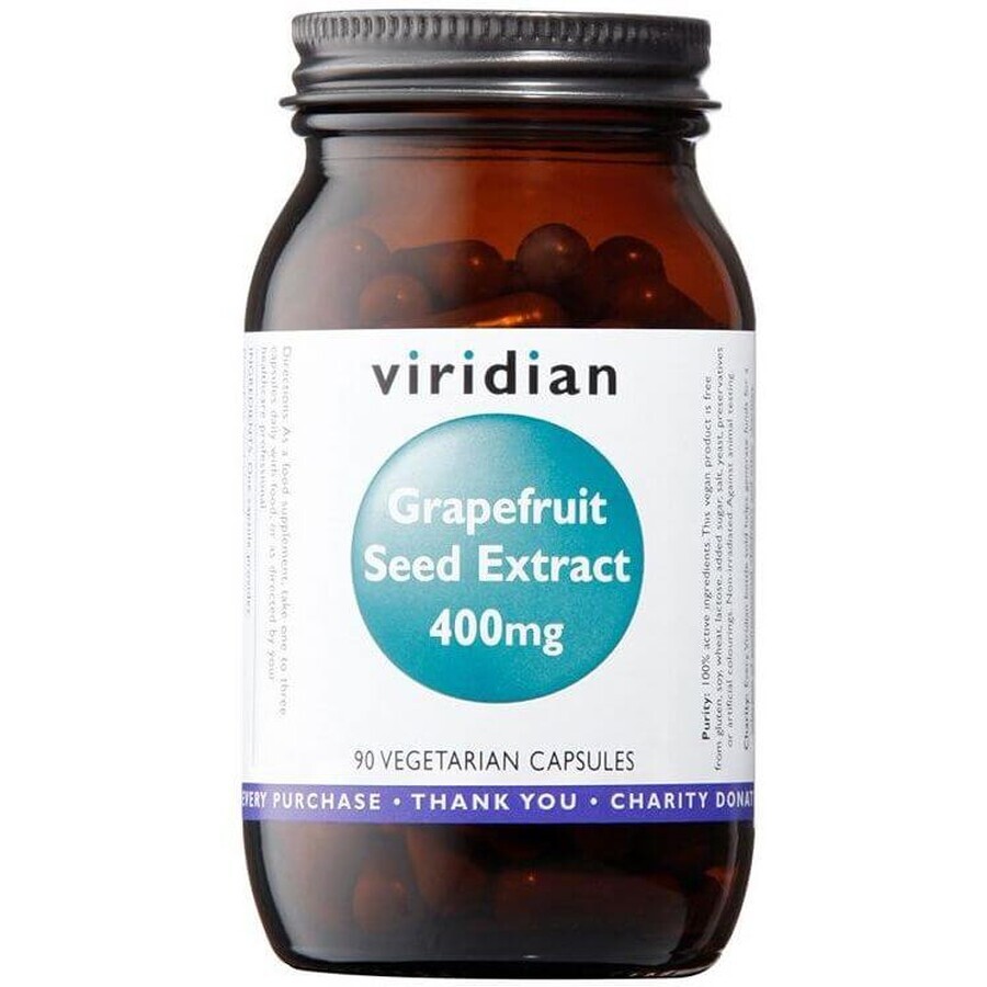 Viridian Grapefruit Seed Extract 400 mg, 90 capsules