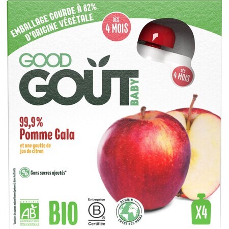 Manzana Ecológica Buen Gusto 4 x 85 g