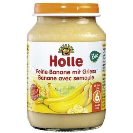 Holle organic baby snack Soft bananas with semolina 190 g