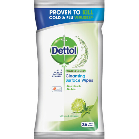 Dettol Limoen & Munt Antibacteriële Doekjes, 36 stuks