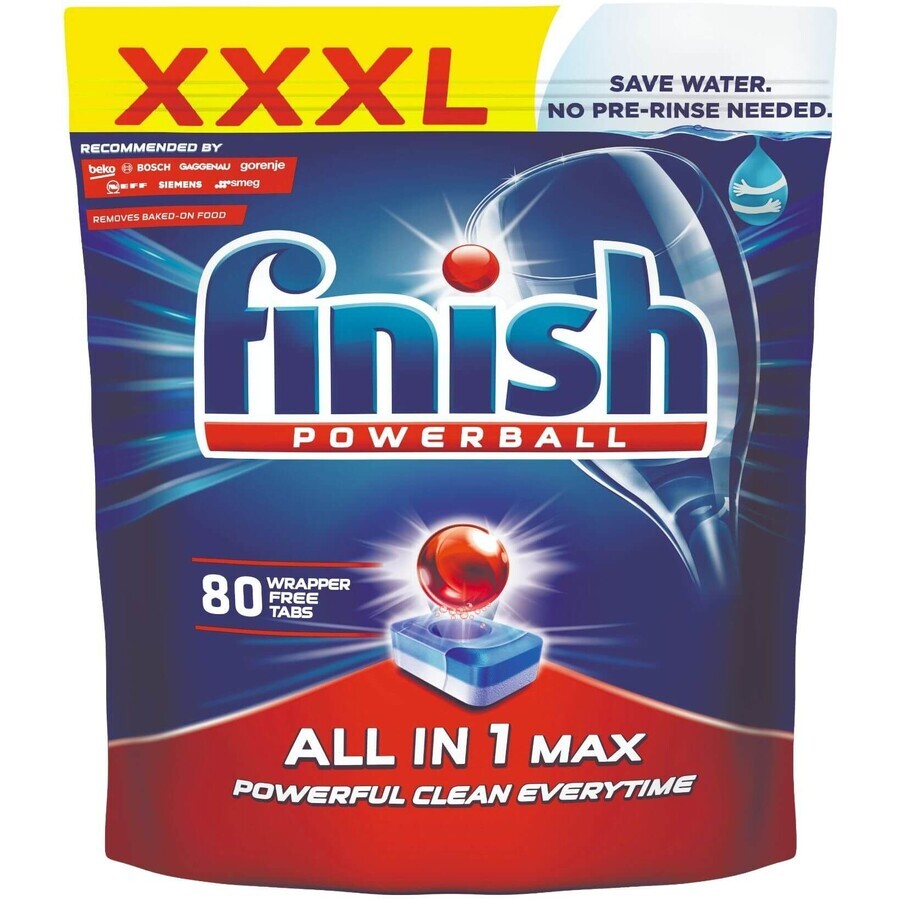 Finish All-in-1 Max Geschirrspültabletten 80 Stück