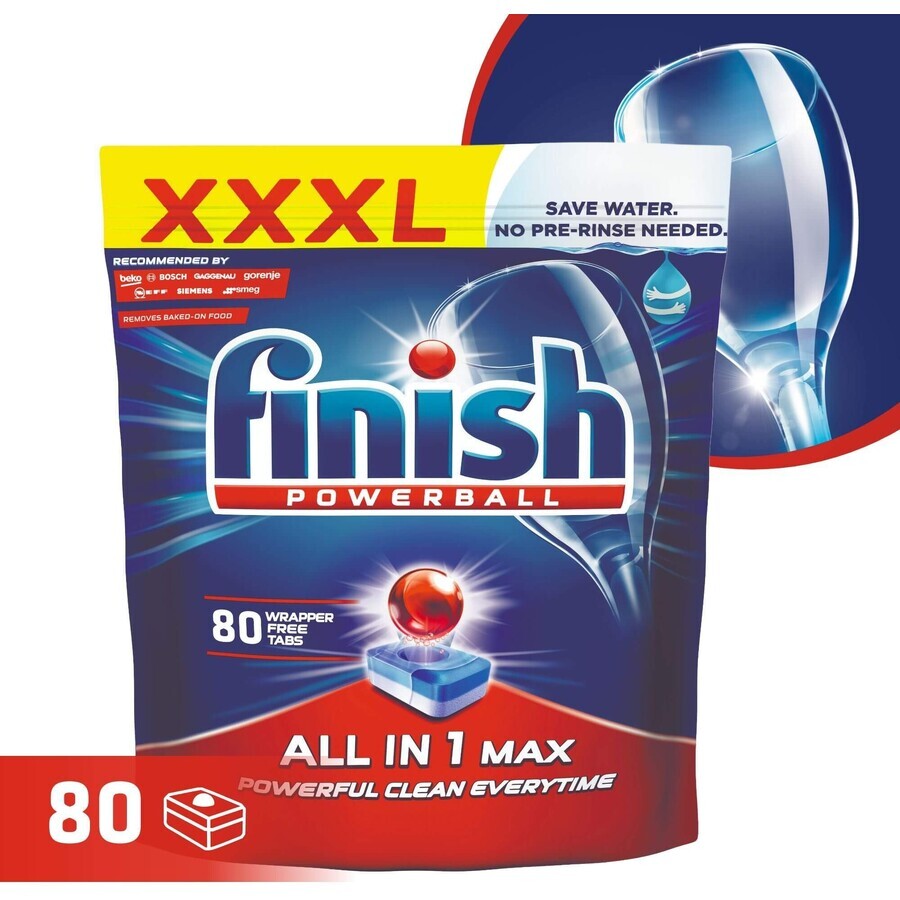 Finish All-in-1 Max Geschirrspültabletten 80 Stück