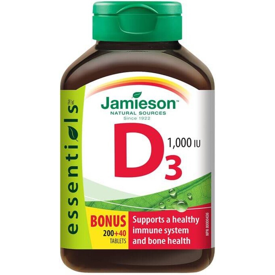 Jamieson Vitamin D3 1000IU 240 Tabletten