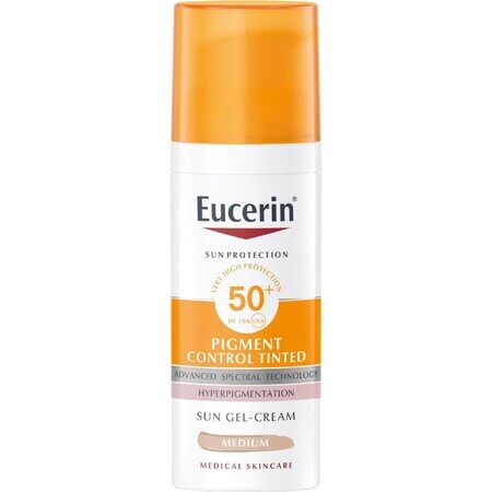 Eucerin PIGMENT CONTROL Emulsione abbronzante viso depigmentante PIGMENT CONTROL (mediamente scura) SPF 50+ 50 ml