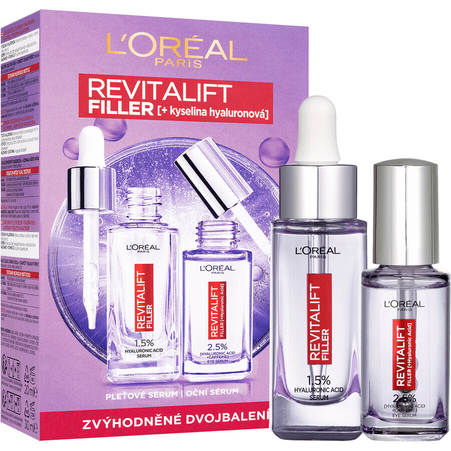 L'Oréal Paris Revitalift Filler Serum mit Hyaluronsäure Set 2 Stück