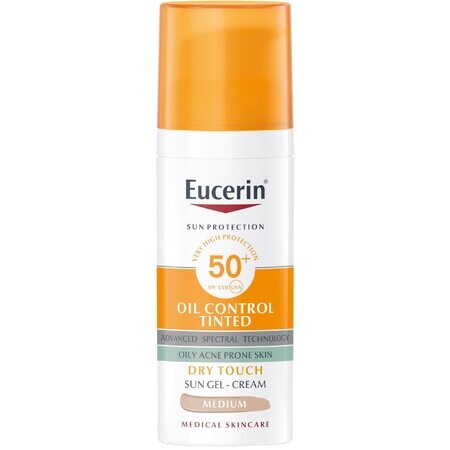 Eucerin Protezione Solare Viso Gel Dry Touch OIL CONTROL (medio scuro) SPF 50+ 50 ml