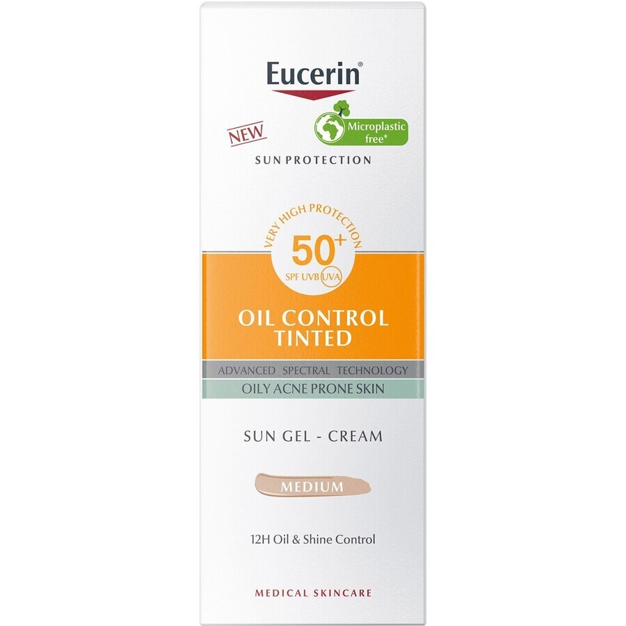 Eucerin Protezione Solare Viso Gel Dry Touch OIL CONTROL (medio scuro) SPF 50+ 50 ml