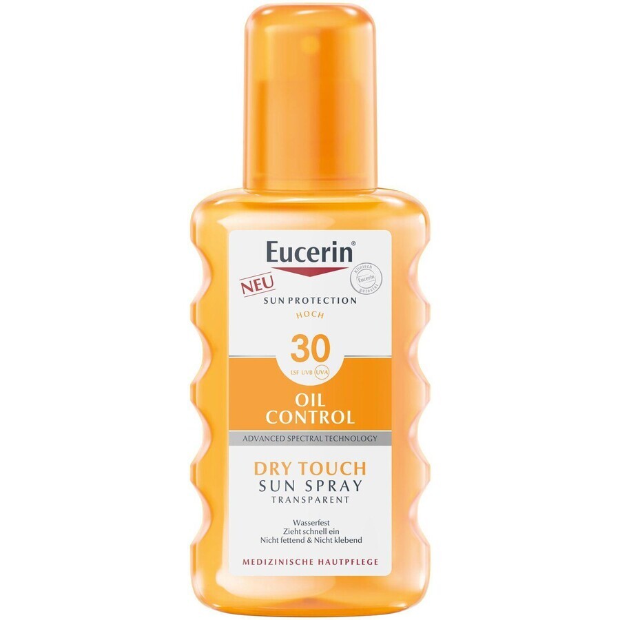 Eucerin Dry Touch Oil Control Clear Sonnenschutzspray Oil Control SPF 30, 200 ml