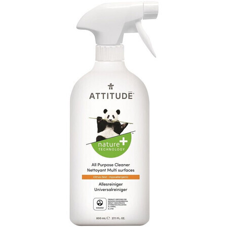 Attitude Allesreiniger met Citroenschil Smaak Spray 800 ml