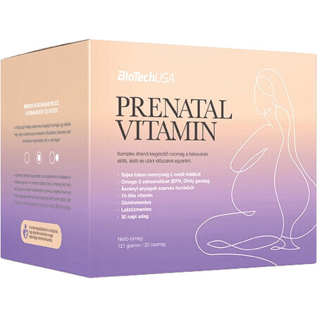 BiotechUSA Vitamina prenatală 30 buc