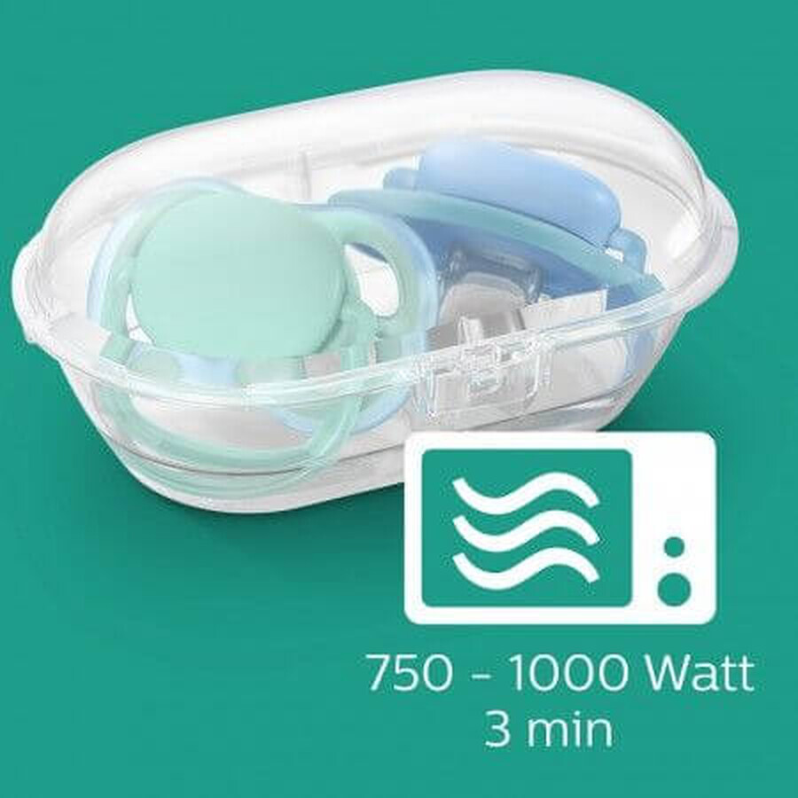 Philips Avent Ultra air text fopspeen 0-6m meisje 2 stuks