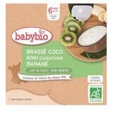 Babybio Kokosnussmilch-Snack - Kiwi und Banane 4 x 85 g