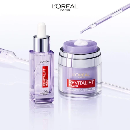 L'Oréal Paris Revitalift Filler Ser antirid cu 1,5% acid hialuronic pur 30 ml