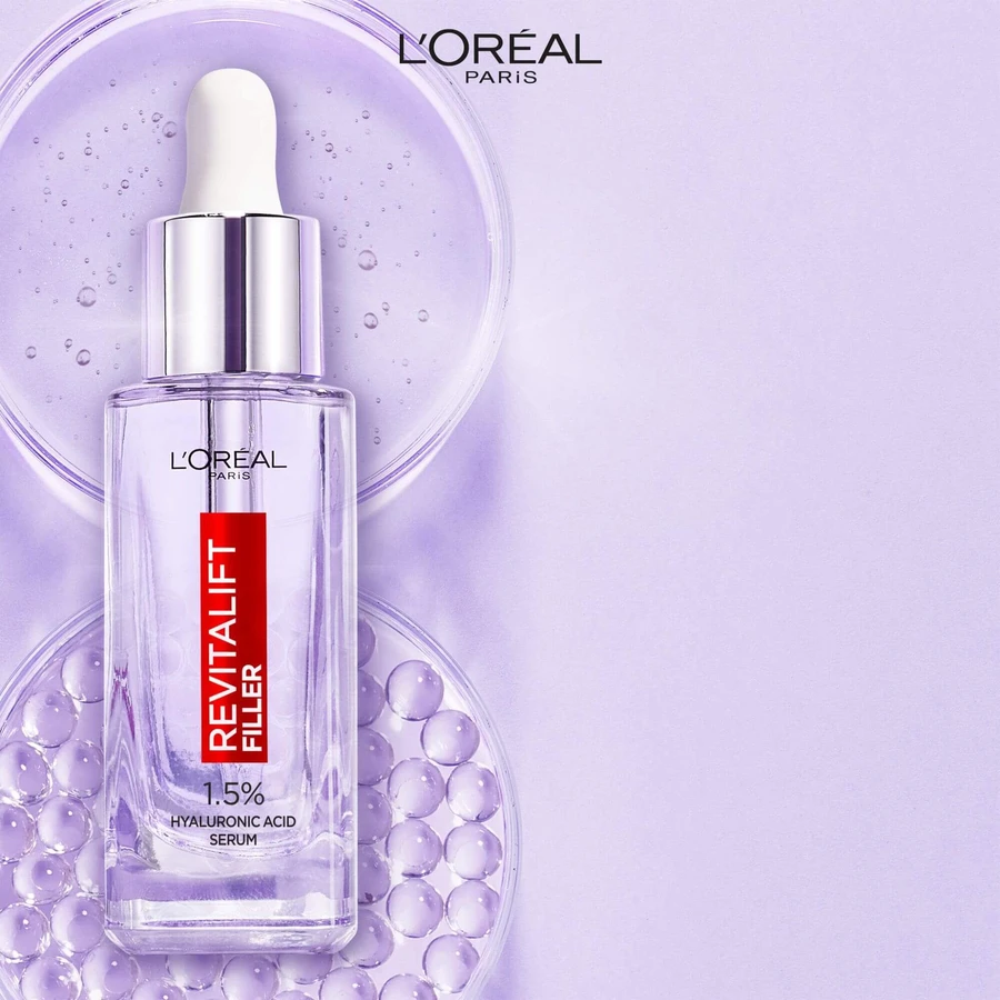 L'Oréal Paris Revitalift Filler Ser antirid cu 1,5% acid hialuronic pur 30 ml