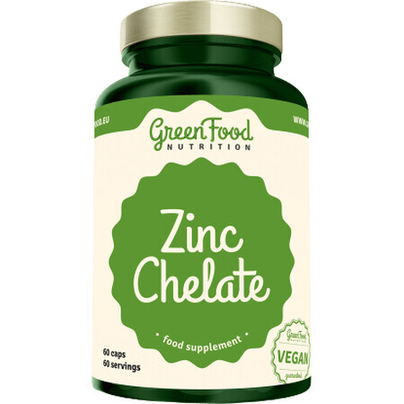 GreenFood Nutrition Zink Chelat 60 Kapseln