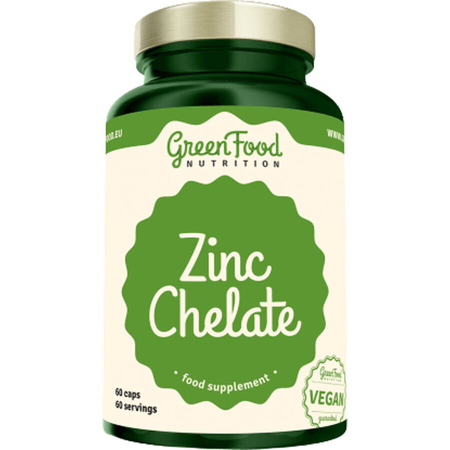 GreenFood Nutrition Zink Chelat 60 Kapseln