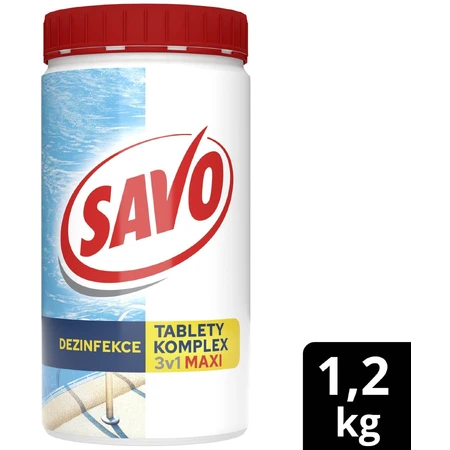 Savo Schwimmbad Chlortabletten MAXI complex 3in1 1,2 kg