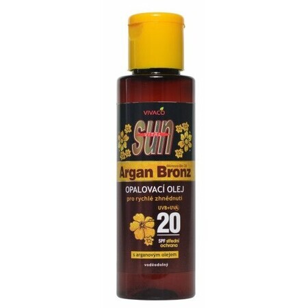 Vivaco SUN ARGAN BROWN Oil SPF20 with argan oil 100 ml