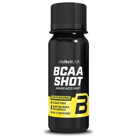 BCAA Shot Limettengeschmack, 60 ml, Biotech USA