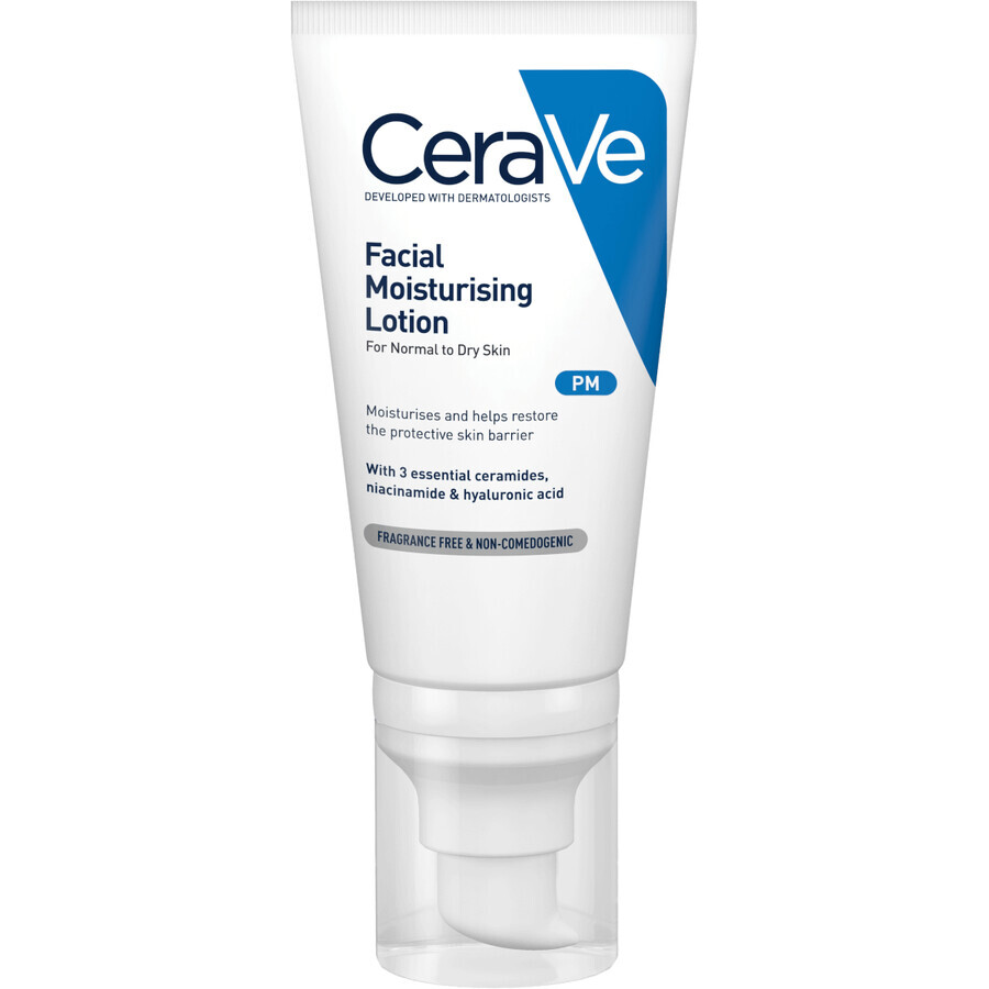 CeraVe Crema facial hidratante para piel normal a seca 52 ml