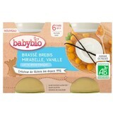 Babybio Brasserie Schafsmilch + Mirabelle + Vanille 2 x 130 g