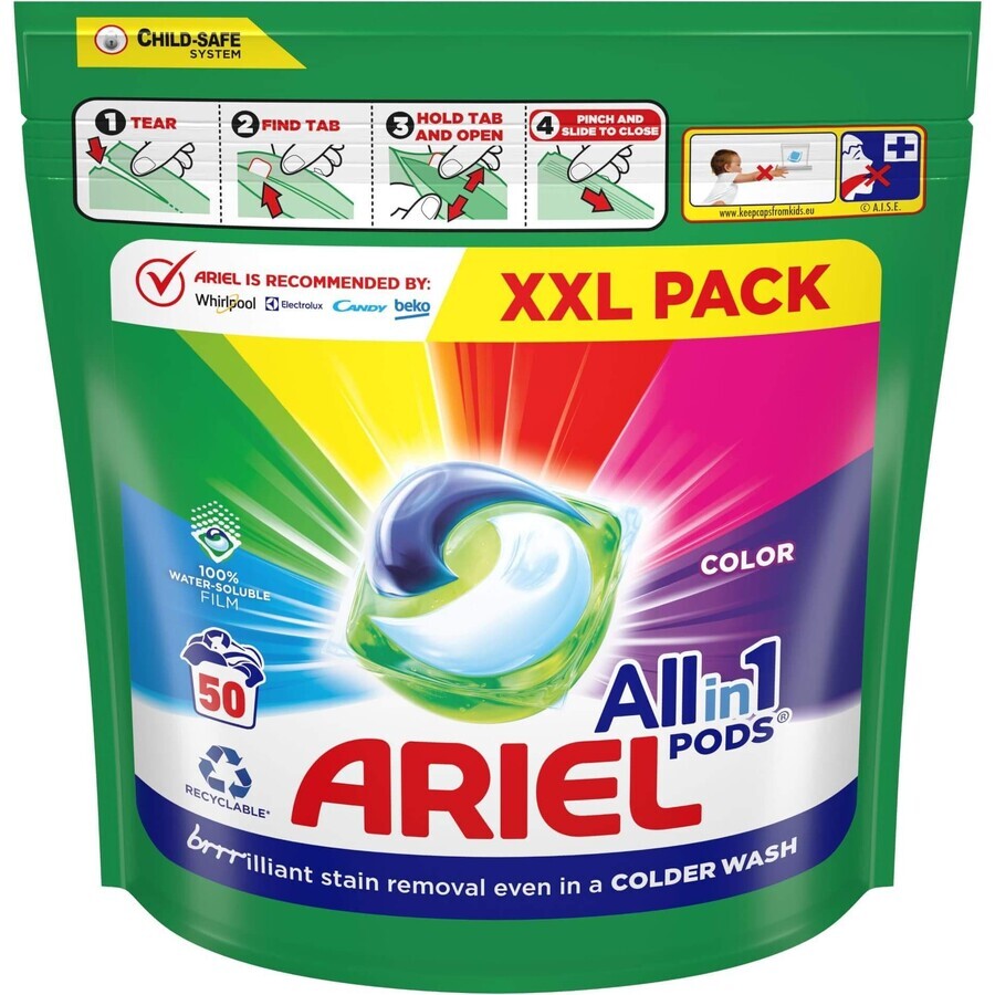 Capsules de couleur Ariel 50 pcs