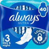 Always Ultra Day & Night Damenbinden (Größe 3) mit Flügeln 40 Stück