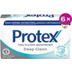 Protex Deep Clean Jabón sólido con protección antibacteriana natural 6 x 90 g