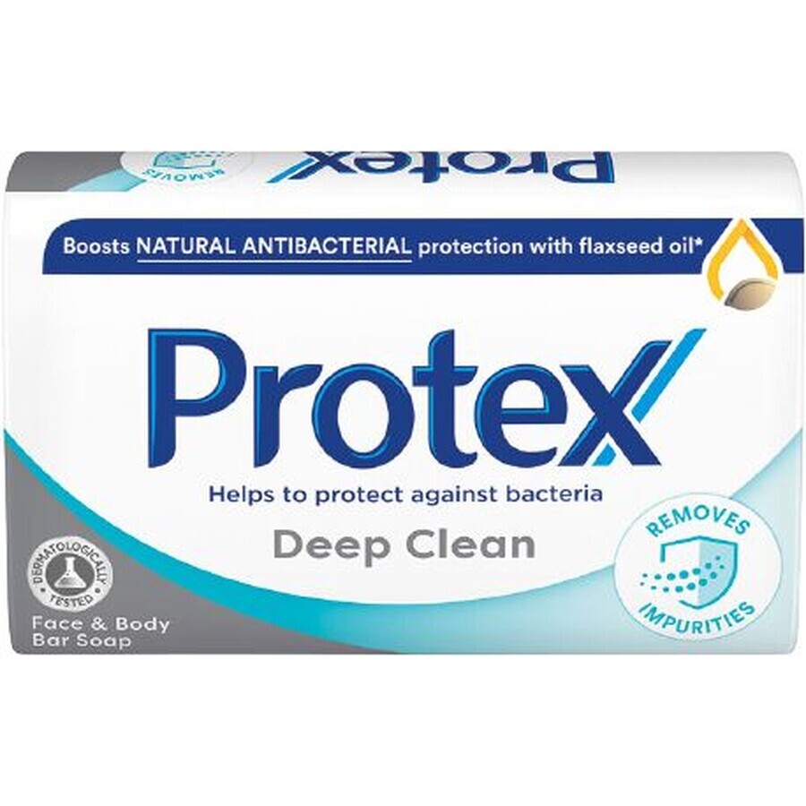 Protex Deep Clean Jabón sólido con protección antibacteriana natural 6 x 90 g