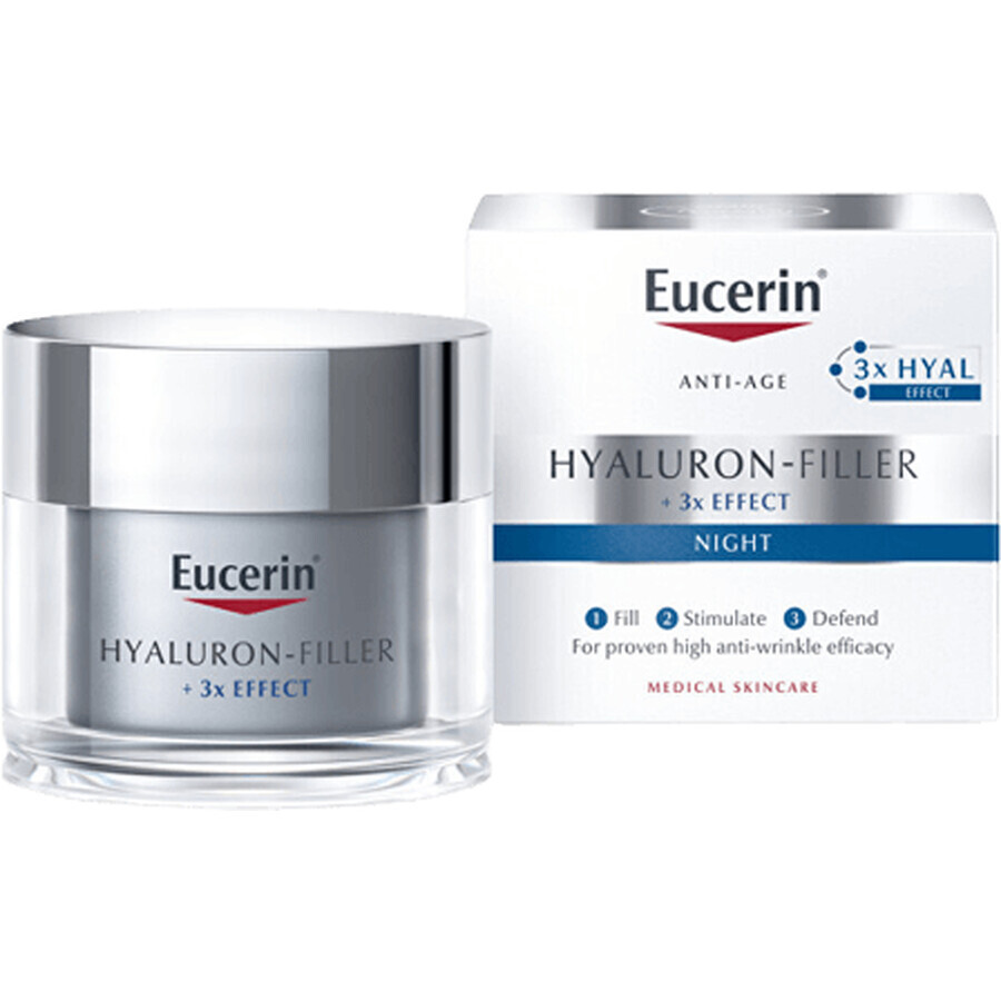 Eucerin Hyaluron-Filler 3x EFFECT Anti-Ageing Nachtcreme 50 ml