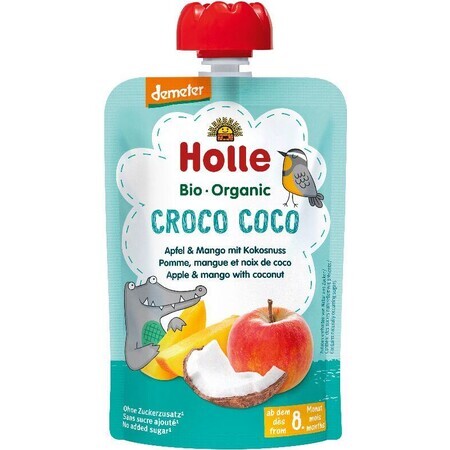 Holle Holle Organic Croco Organic Croco Coconut Coco capsule - apple with mango and coconut 100 g