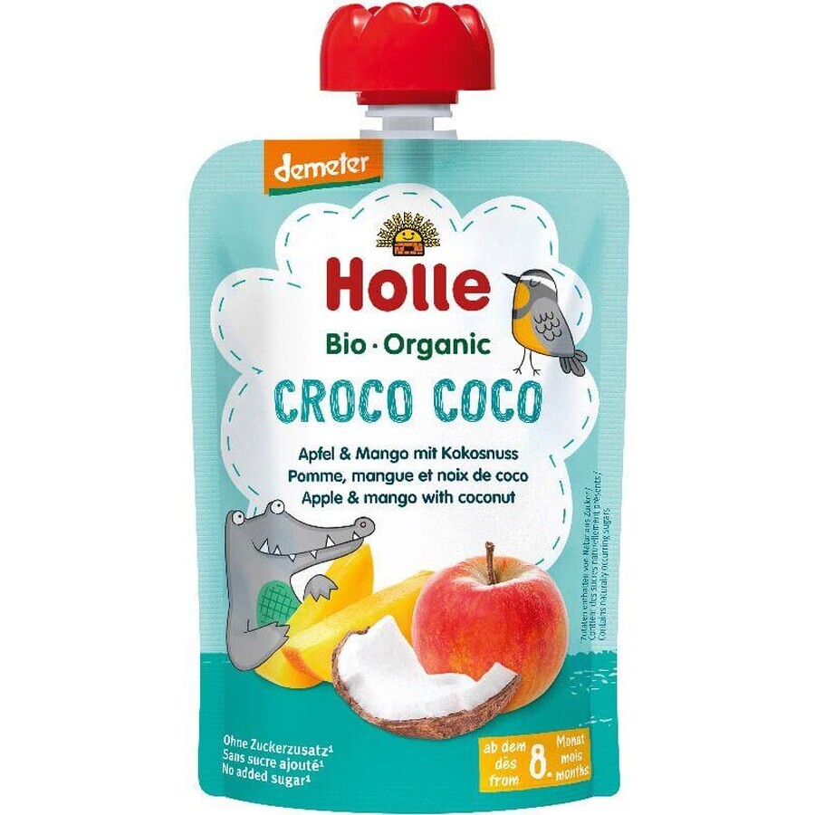 Holle Holle Organic Croco Organic Croco Coconut Coco capsule - apple with mango and coconut 100 g